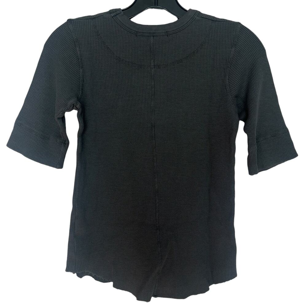 Pharaoh Collection Giada Slim Crew Thermal Vintage Black Size 0/XS NWT - Picture 3 of 6